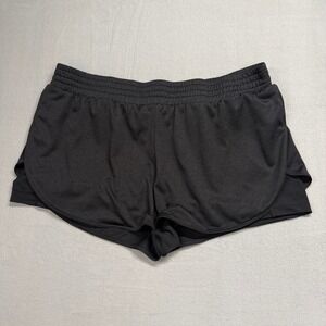 Brooks Women's Black‎ Athletic Shorts with Built-in Liner Size XL